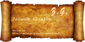 Zelenák Gizella névjegykártya